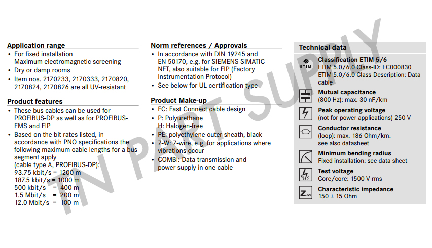 UNITRONIC® BUS PB FC